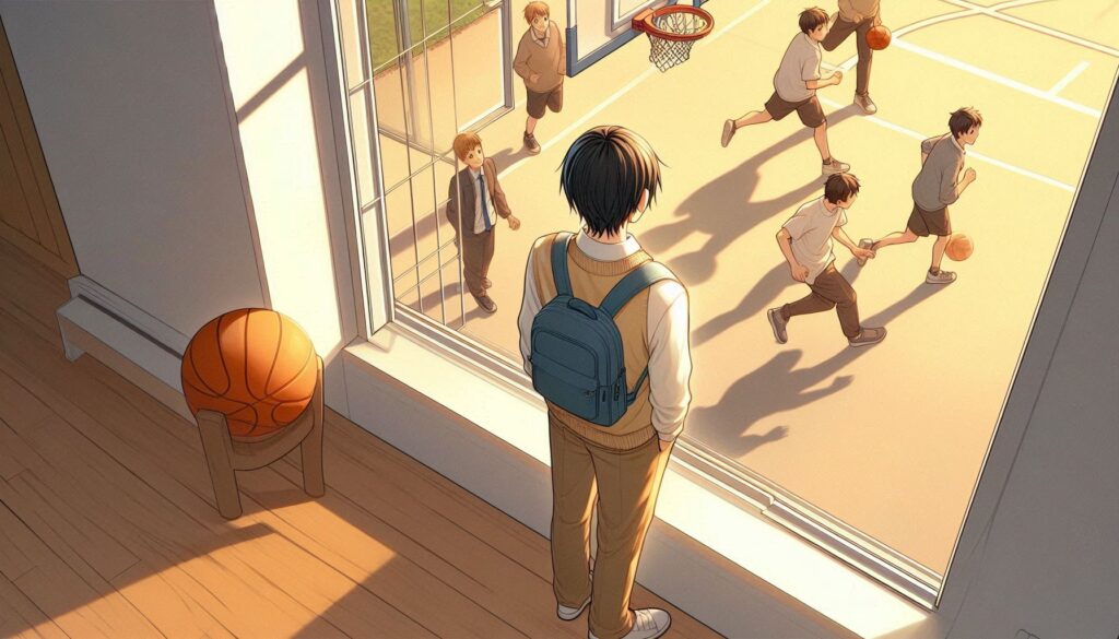 sees everything while others are chasing the ball." (みんながボールを追いかけている間に、すべてを見通していた)