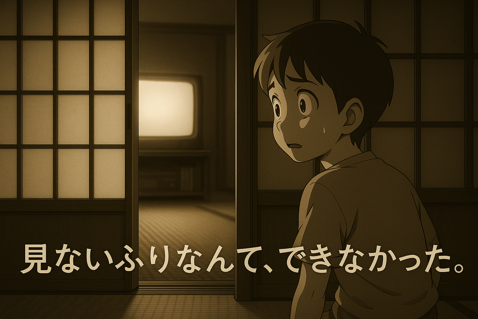 見ないふりなんてできなかった少年の戸惑いと困惑そして好奇心