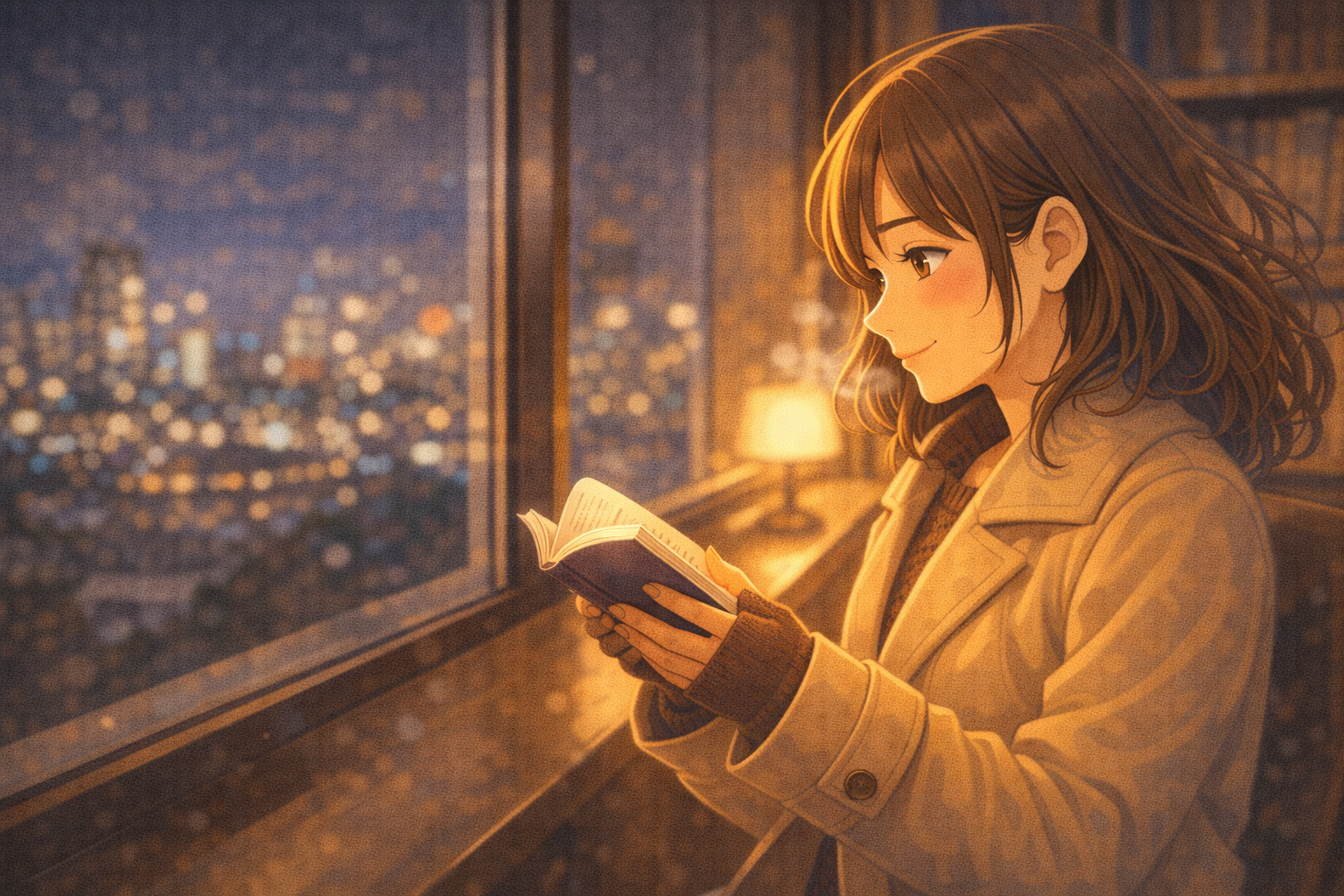 窓辺で読書