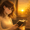 夕暮れ時の読書タイム
