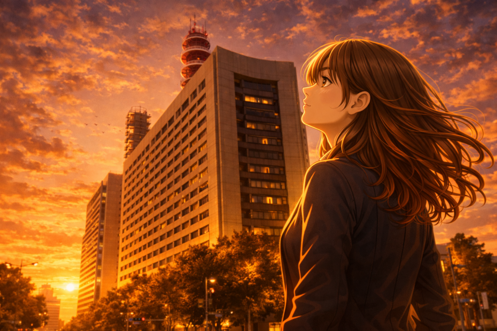 警視庁を見上げる