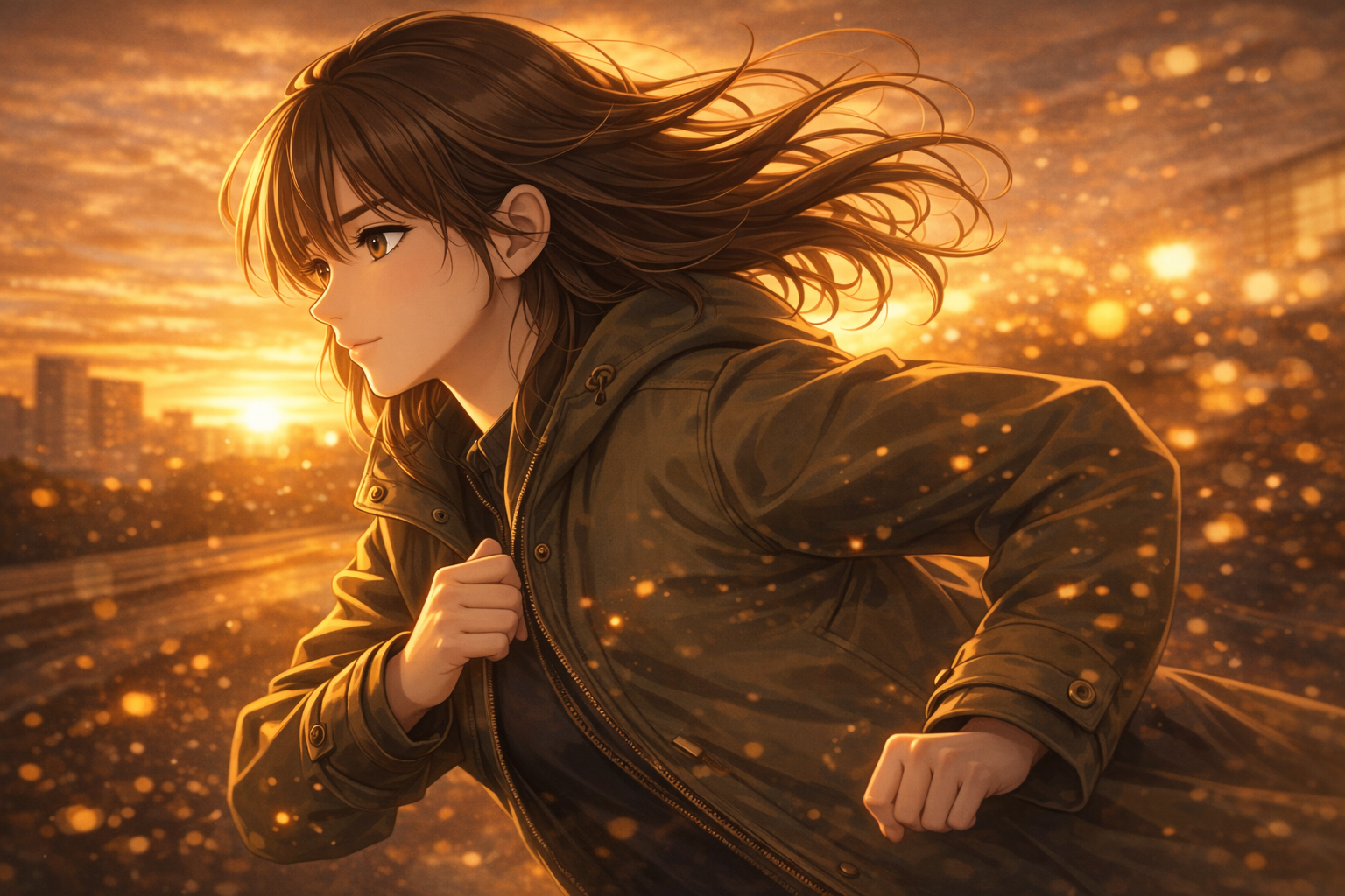 青島コートで走る