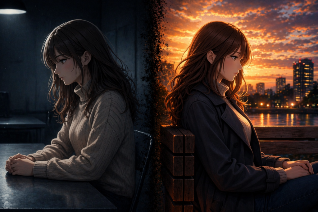 二つの顔、二つの世界